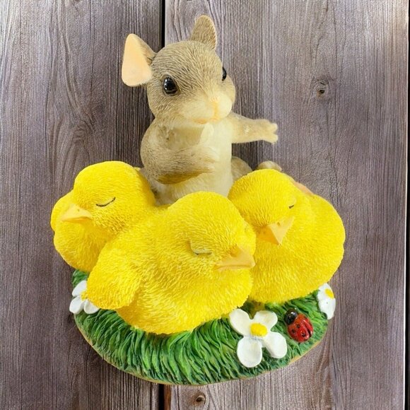 Charming Tails Fitz And Floyd Figurine Resin Whimsical Shhh Don’t Make A Peep - Picture 2 of 13